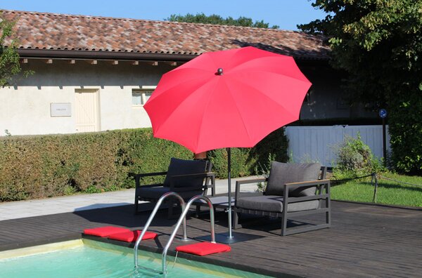 Kronos ombrellone poliestere maffei diametr0 250 cm rosso