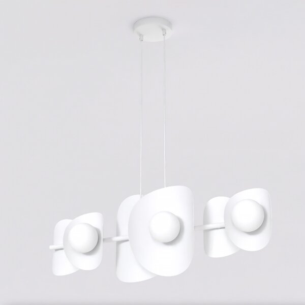 Lampadario a sospensione ELEMENTI 6xG9/8W/230V bianco