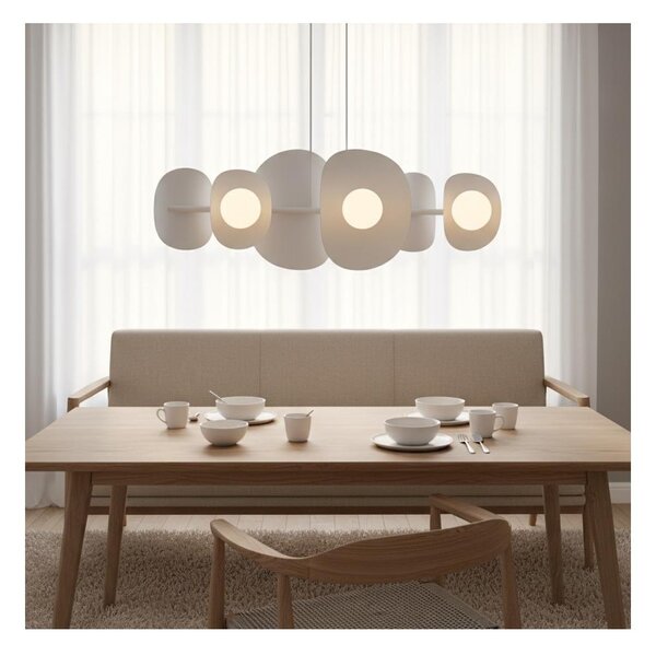Lampadario a sospensione ELEMENTI 6xG9/8W/230V bianco
