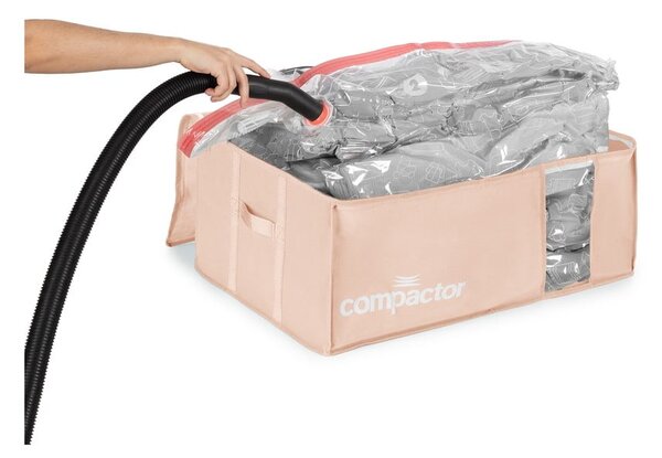 Organizer per vestiti sottovuoto in plastica 65x45x27 cm Pink Edition – Compactor
