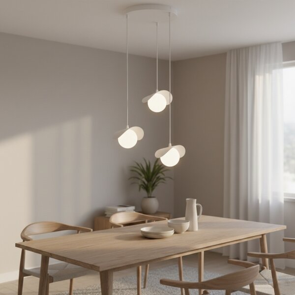 Lampadario sospeso su cavo RITUAL 3xG9/8W/230V bianco