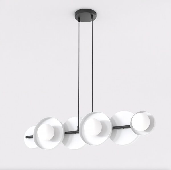 Lampadario a sospensione con cavo MODELLO 6xG9/8W/230V bianco