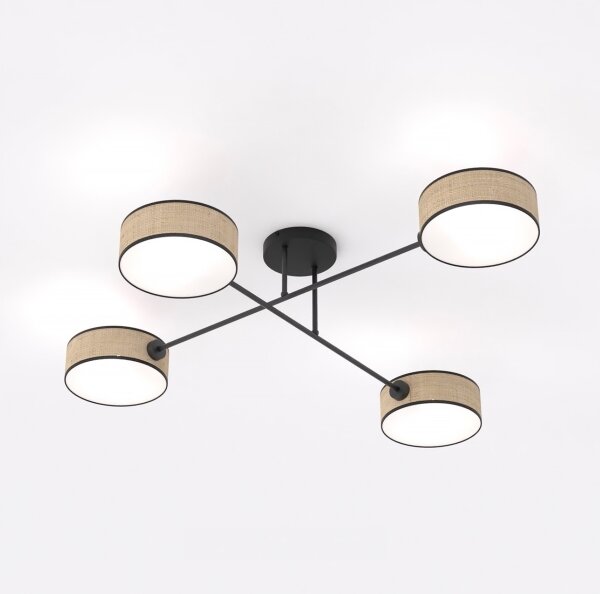 Plafoniera MAGA 4xE14/10W/230V beige
