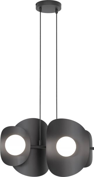 Lampadario a cavo ELEMENTI 4xG9/8W/230V nero