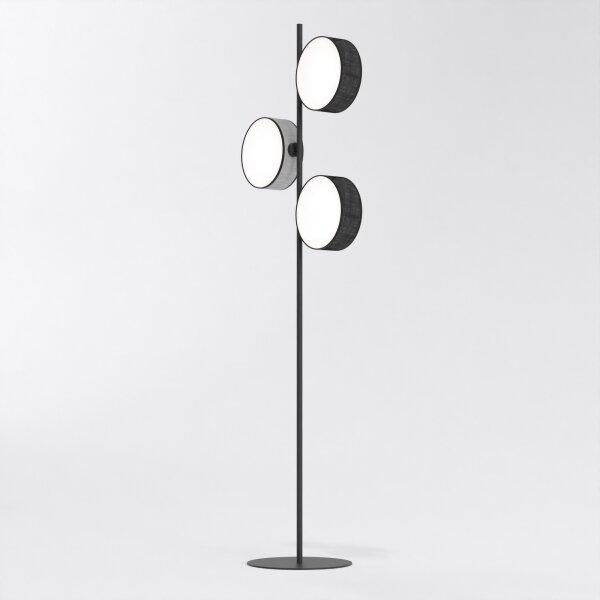 Lampada da terra DRUMZ 3xE14/10W/230V nero/grigio