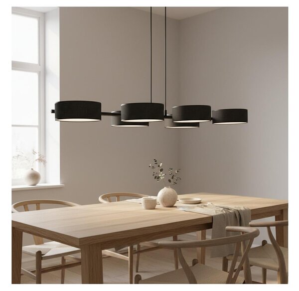 Lampadario con cavo DRUMZ 6xE14/10W/230V, nero