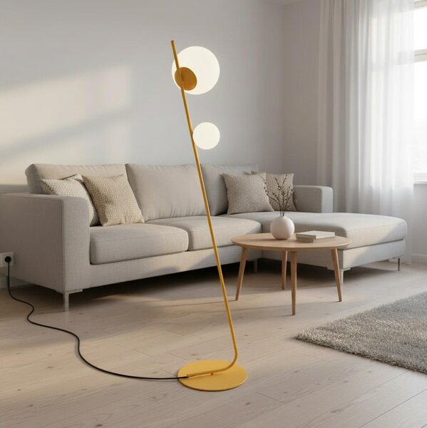 Lampada da terra TATU 2xG9/8W/230V arancione