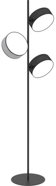 Lampada da terra DRUMZ 3xE14/10W/230V nero/grigio