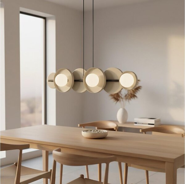 Lampadario a cavo MODEL 6xG9/8W/230V beige