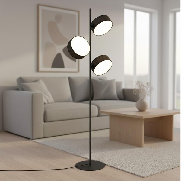 Lampada da terra DRUMZ 3xE14/10W/230V nera