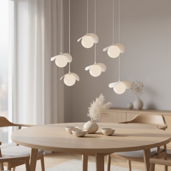 Lampadario a cavo RITUAL 6xG9/8W/230V bianco