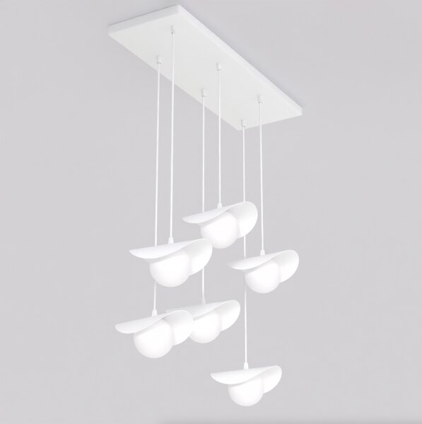 Lampadario a cavo RITUAL 6xG9/8W/230V bianco