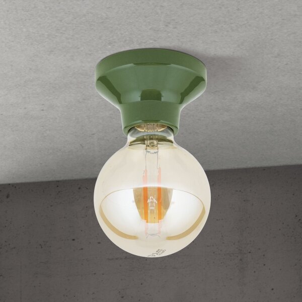 Orion - Plafoniera FROST 1xE27/60W/230V verde