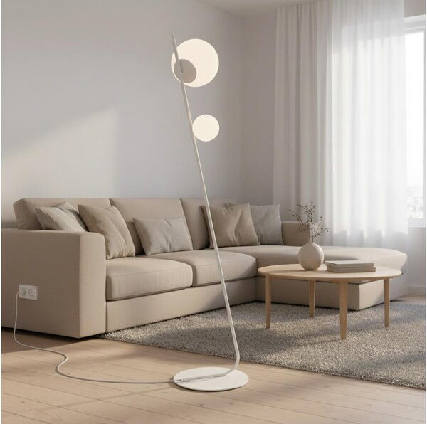 Lampada da terra TATU 2xG9/8W/230V bianca