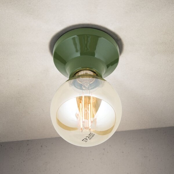 Orion - Plafoniera FROST 1xE27/60W/230V verde