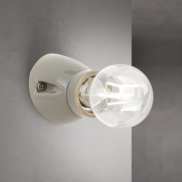 Orion - Applique da parete FROST 1xE27/60W/230V grigia