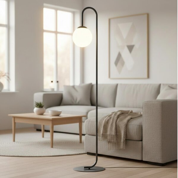 Lampada da terra FLOR 1xE14/10W/230V nera