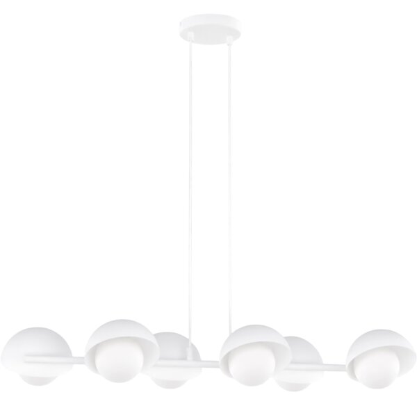 Lampadario sospeso con cavo BOOM 6xG9/8W/230V bianco