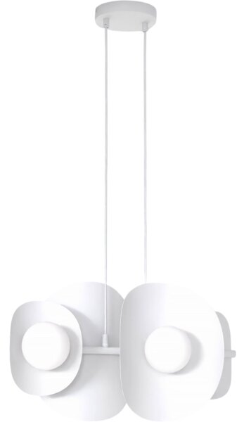 Lampadario a cavo ELEMENTI 4xG9/8W/230V bianco