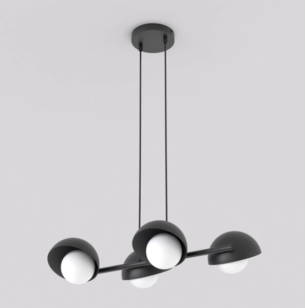 Lampadario a sospensione BOOM su cavo 4xG9/8W/230V nero