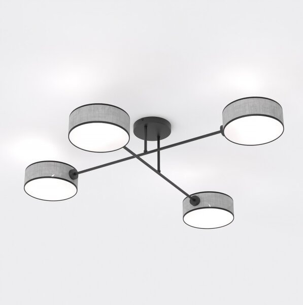 Plafoniera MAGA 4xE14/10W/230V grigia