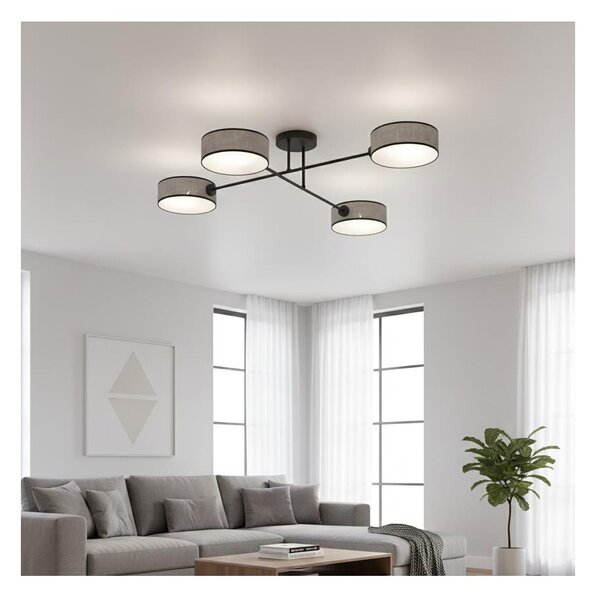 Plafoniera MAGA 4xE14/10W/230V grigia