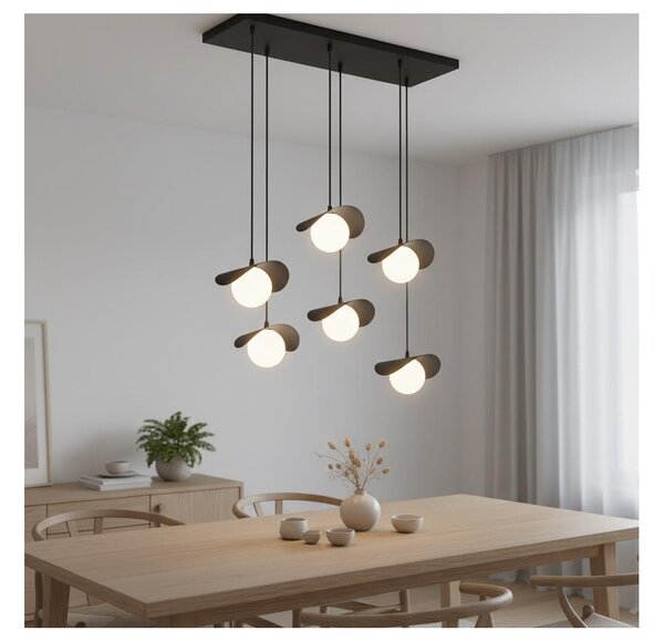 Lampadario su cavo RITUAL 6xG9/8W/230V nero