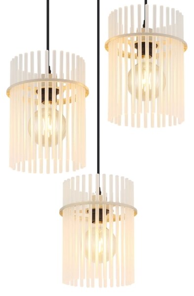 Globo 15698-3HRB - Lampadario sospeso con cavo GORLEY 3xE27/60W/230V