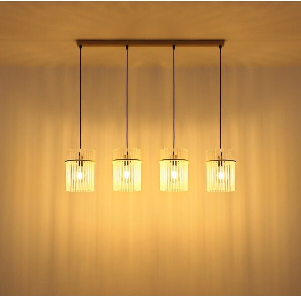 Globo 15698-4HB - Lampadario sospeso con cavo GORLEY 4xE27/60W/230V