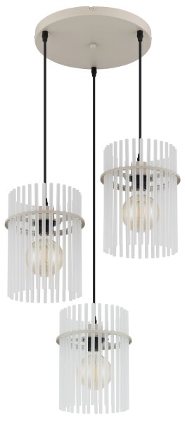 Globo 15698-3HRB - Lampadario sospeso con cavo GORLEY 3xE27/60W/230V
