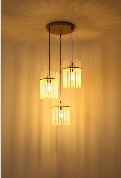 Globo 15698-3HRB - Lampadario sospeso con cavo GORLEY 3xE27/60W/230V
