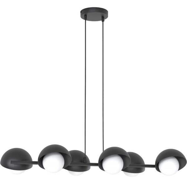 Lampadario sospeso con cavo BOOM 6xG9/8W/230V nero