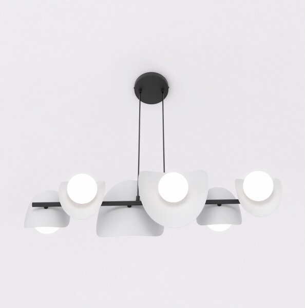Lampadario a cavo ELEMENTI 6xG9/8W/230V grigio