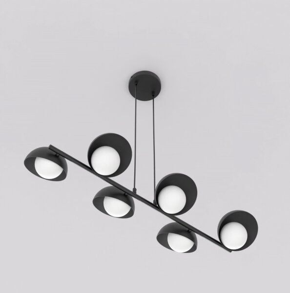Lampadario sospeso con cavo BOOM 6xG9/8W/230V nero