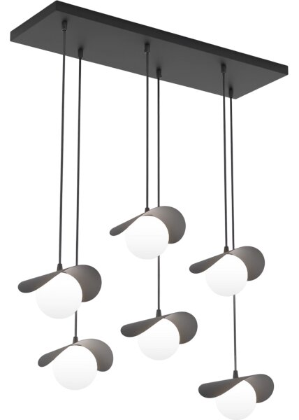 Lampadario su cavo RITUAL 6xG9/8W/230V nero