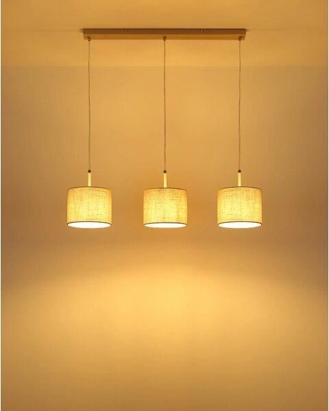 Globo 15968-3H - Lampadario sospeso con cavo DELEON 3xE27/40W/230V