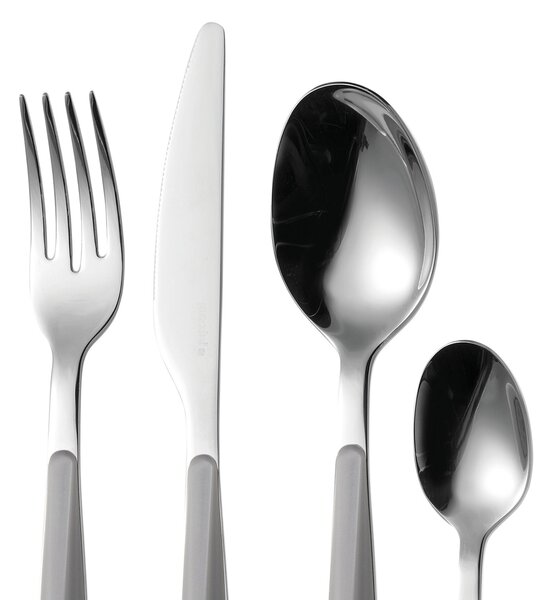 Coltello My Fusion Set 6 pezzi in acciaio inox 18/10 (AISI 304) manico in ABS Grigio lavabili in lavastoviglie
