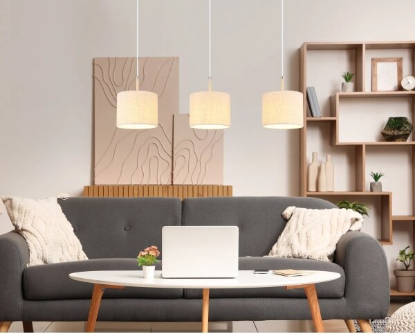 Globo 15968-3H - Lampadario sospeso con cavo DELEON 3xE27/40W/230V