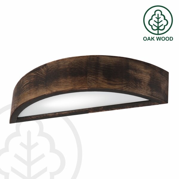 Brilagi - Applique LED CARVALHO SMOKEY 1xE27/60W/230V rovere
