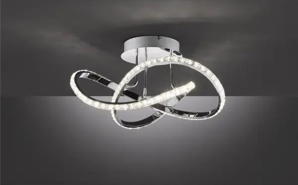 Lampadario da soffitto dimmerabile LED ABRO LED/26W/230V cromo lucido