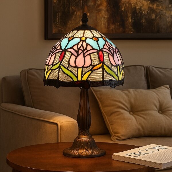 Brilagi - Lampada da tavolo in stile Tiffany LORAS 1xE14/40W/230V