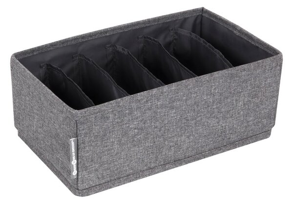 Organizzatore per cassetti grigio con cassetto a scomparti, 16,5 x 11 cm - Bigso Box of Sweden