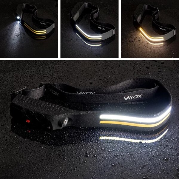 Lampada frontale ricaricabile a LED dimmerabile con sensore 3xLED/5V IP44 300 shiny 1200 mAh