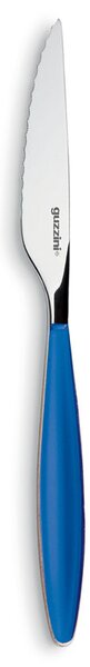 Coltelli Bistecca Pizza 6 pezzo feeling inox AISI 304 (18/10) lunghezza 22.5 cm cm set da 6 pezzi Blu Mediterraneo