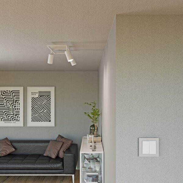 Faretto da soffitto 3xGU10/30W/230V bianco