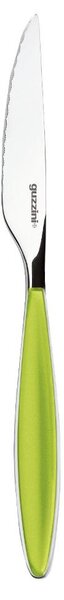 Coltelli Bistecca Pizza 6 pezzi Feeling inox AISI 304 (18/10) lunghezza 22.5 cm set da 6 pezzi Verde Mela