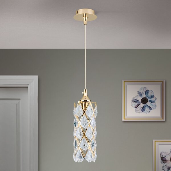 Orion - Lampadario a cavo RITA 1xG9/40W/230V oro