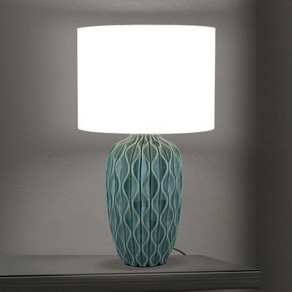Orion - Lampada da tavolo TORTUGA 1xE27/40W/230V verde/bianco