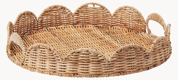 Vassoio decorativo in rattan fatto a mano Round