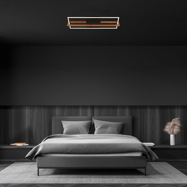 Briloner 3777-015 - Plafoniera LED FRAME LED/21W/230V 3000K nera